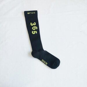 New FIGS Compression Socks 24/7 Style Size S Black Comfortable Supportive